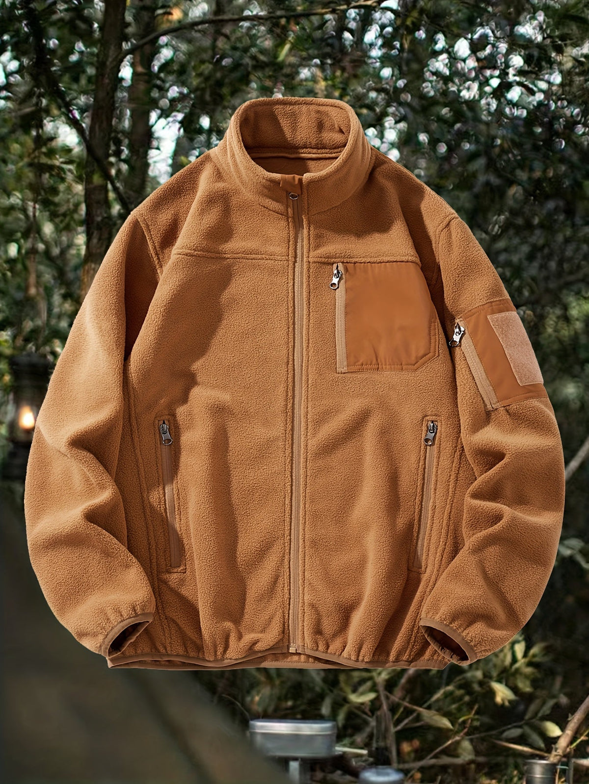 Sam | Men's Insulated Full Zip Winter Jacket – Lightweight Zip Pocket Coat