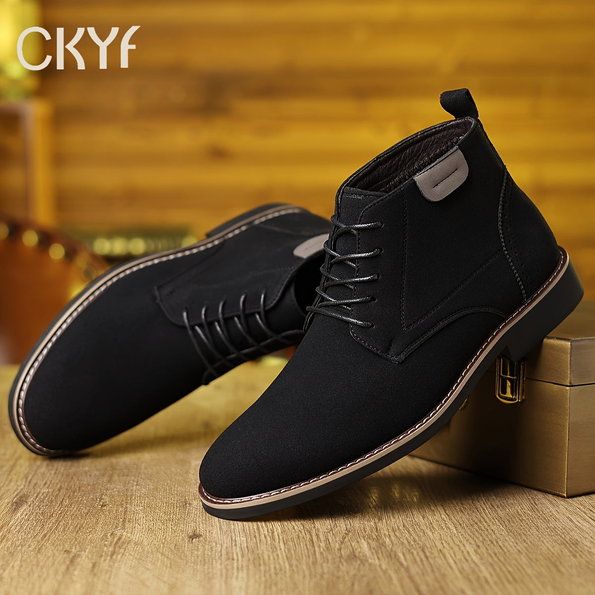 Pete | Men's Cushioned Lace Up Winter Boots – Classic Fall Boots