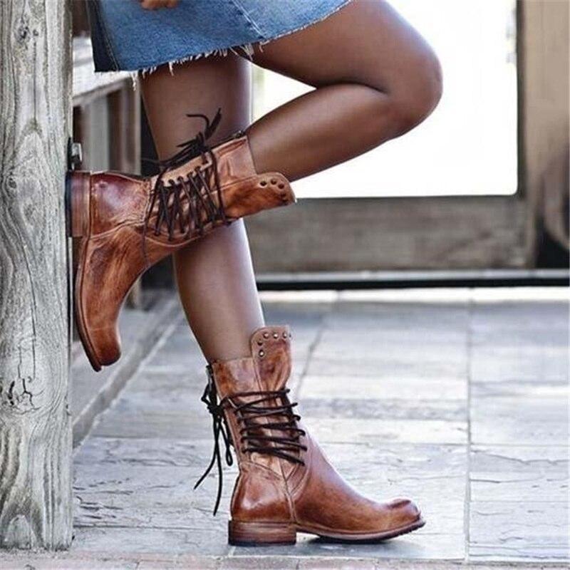 Piper | Women's Studded Ankle Boots – Low Heel Edgy Fall Boots