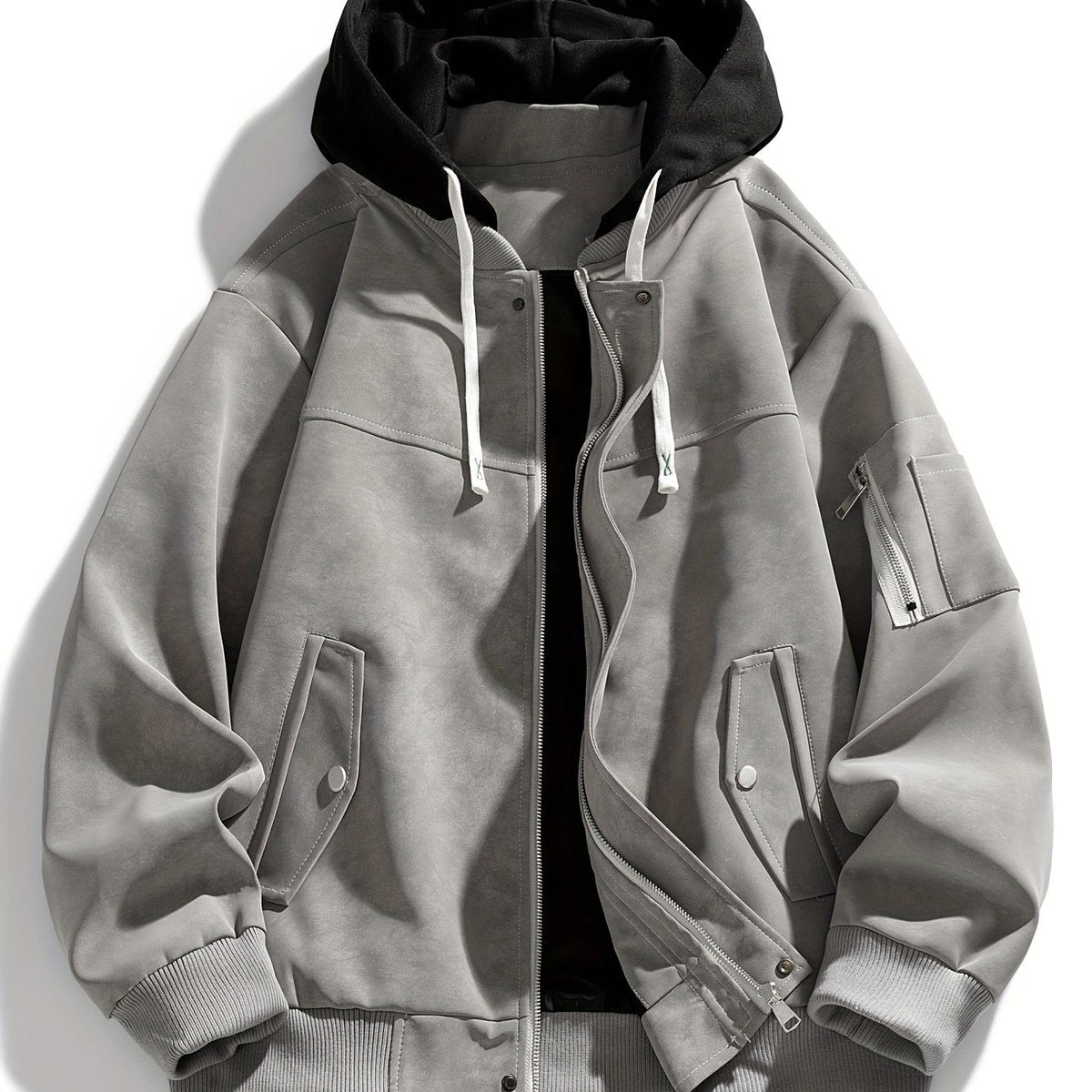 Emil | Men's Drawstring Hooded Winter Jacket – Relaxed Fit Winter Coat