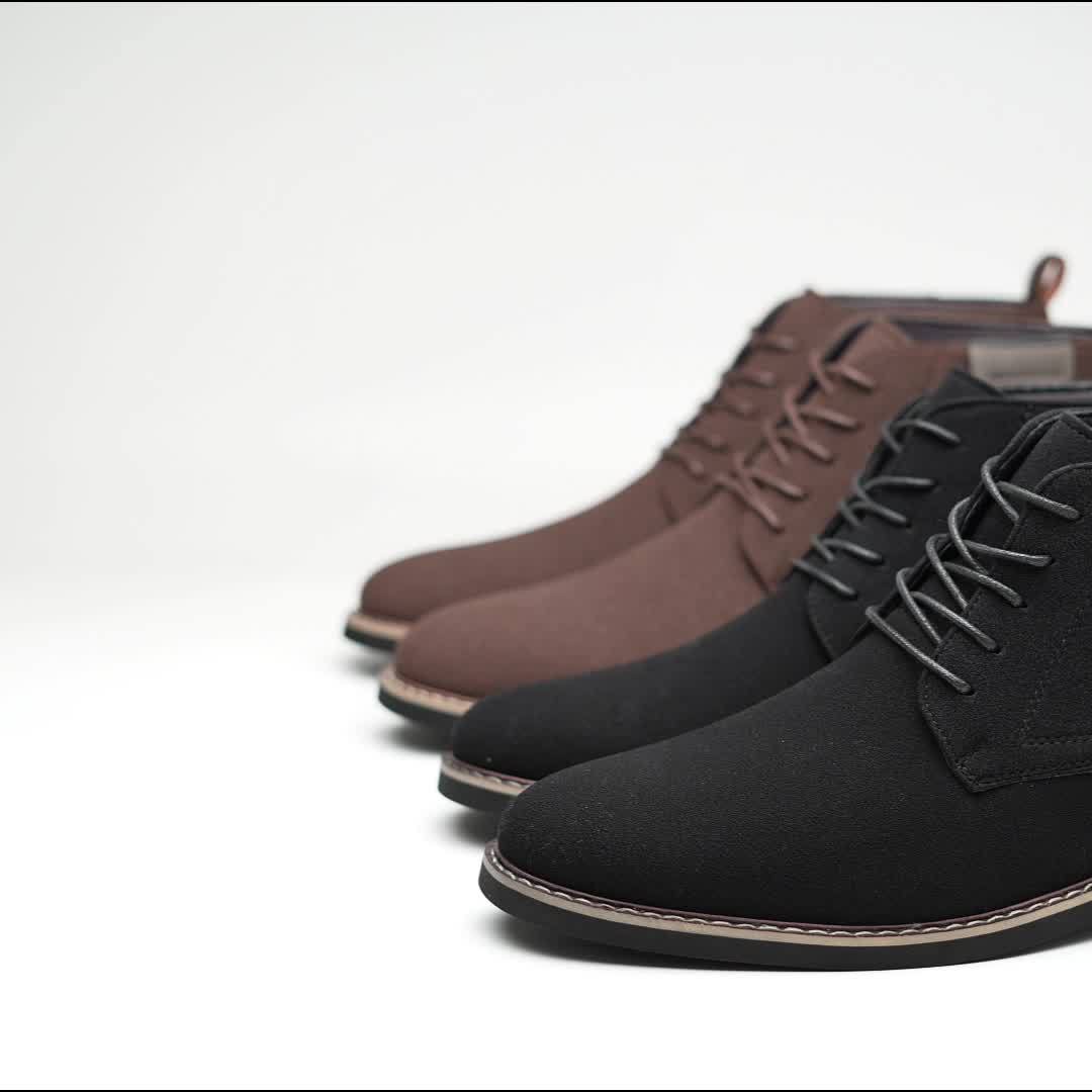 Pete | Men's Cushioned Lace Up Winter Boots – Classic Fall Boots