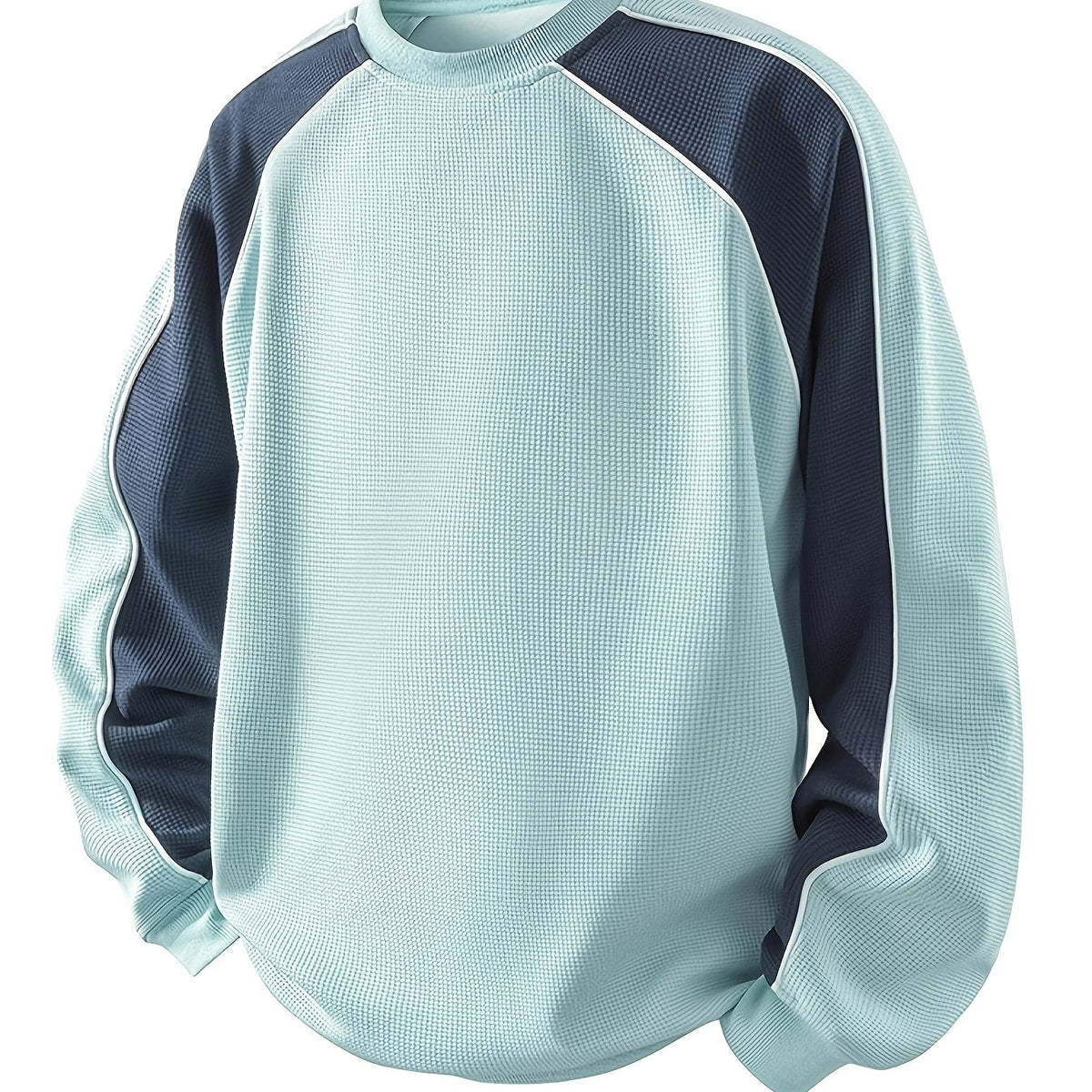 Ivan | Men's Colour Block Sweatshirt – Autumn Fragrance Blue