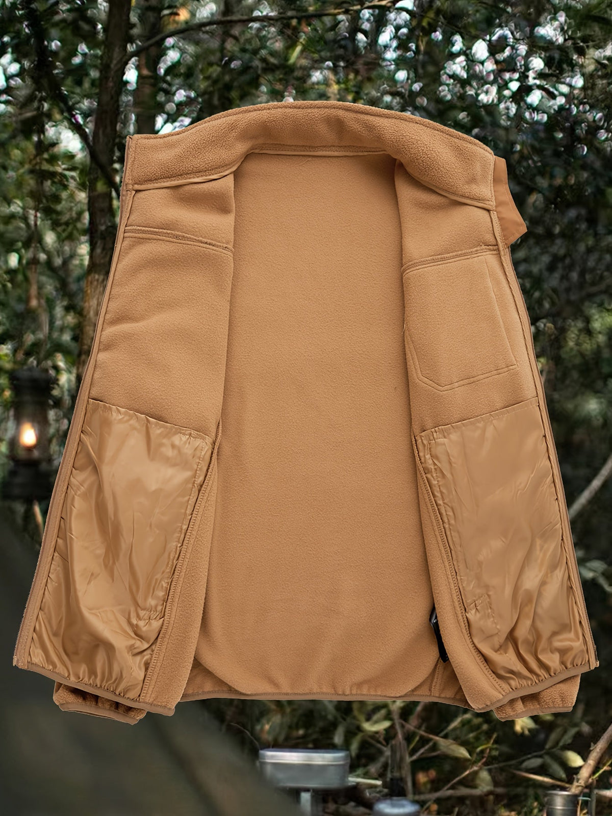 Sam | Men's Insulated Full Zip Winter Jacket – Lightweight Zip Pocket Coat