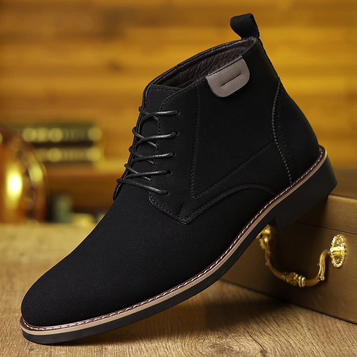 Pete | Men's Cushioned Lace Up Winter Boots – Black