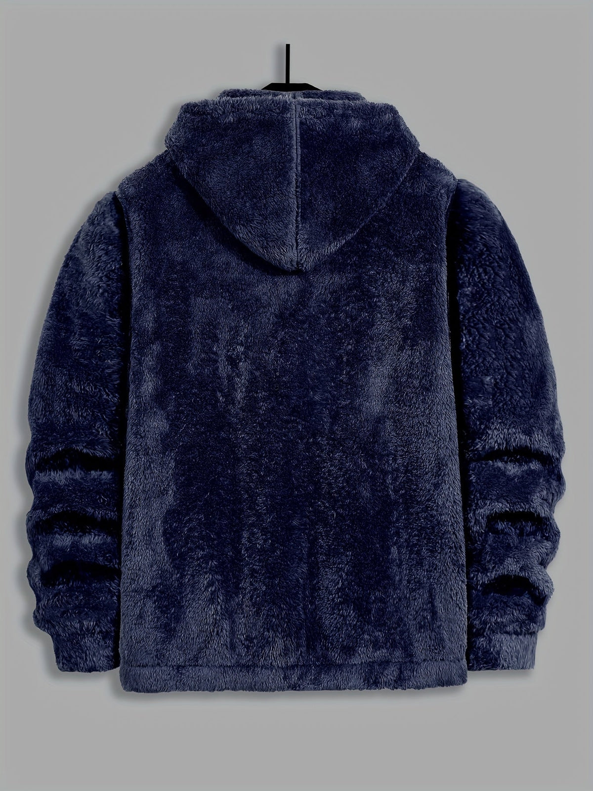 Ethan | Men's Plush Hooded Winter Jacket – Full Zip Winter Coat