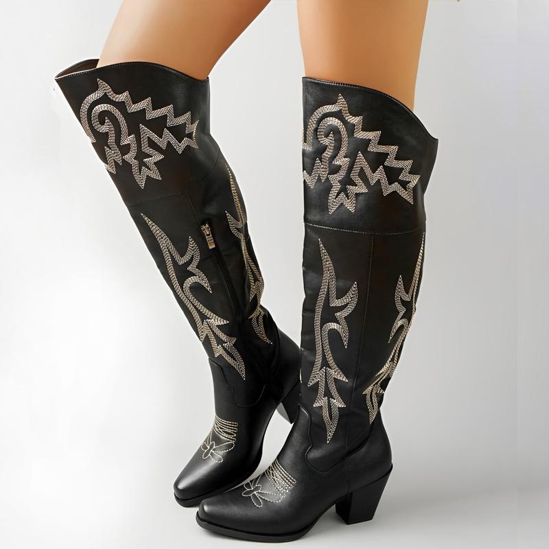 Leah | Women's Western Knee High Boots – Over the Knee Cowboy Boots