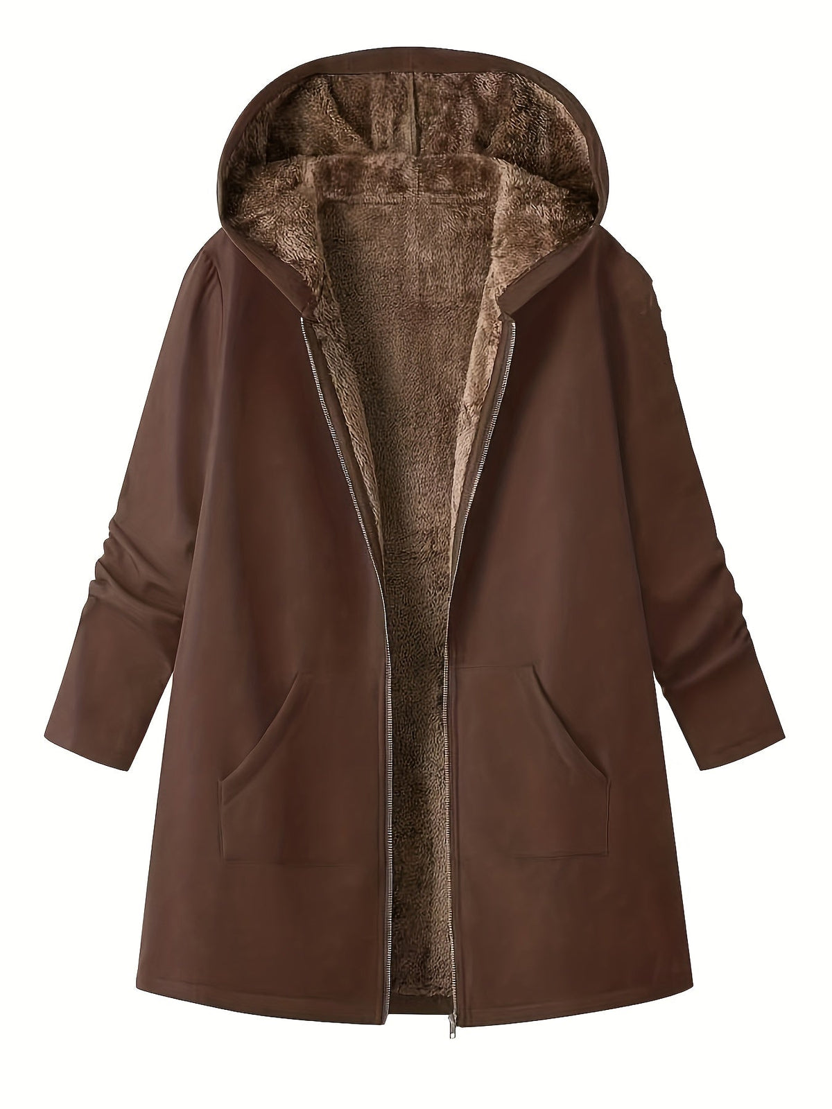 Mira | Women's Longline Hooded Winter Coat – Warm Lined Parka