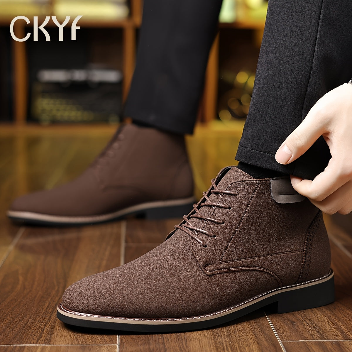 Pete | Men's Cushioned Lace Up Winter Boots – Classic Fall Boots