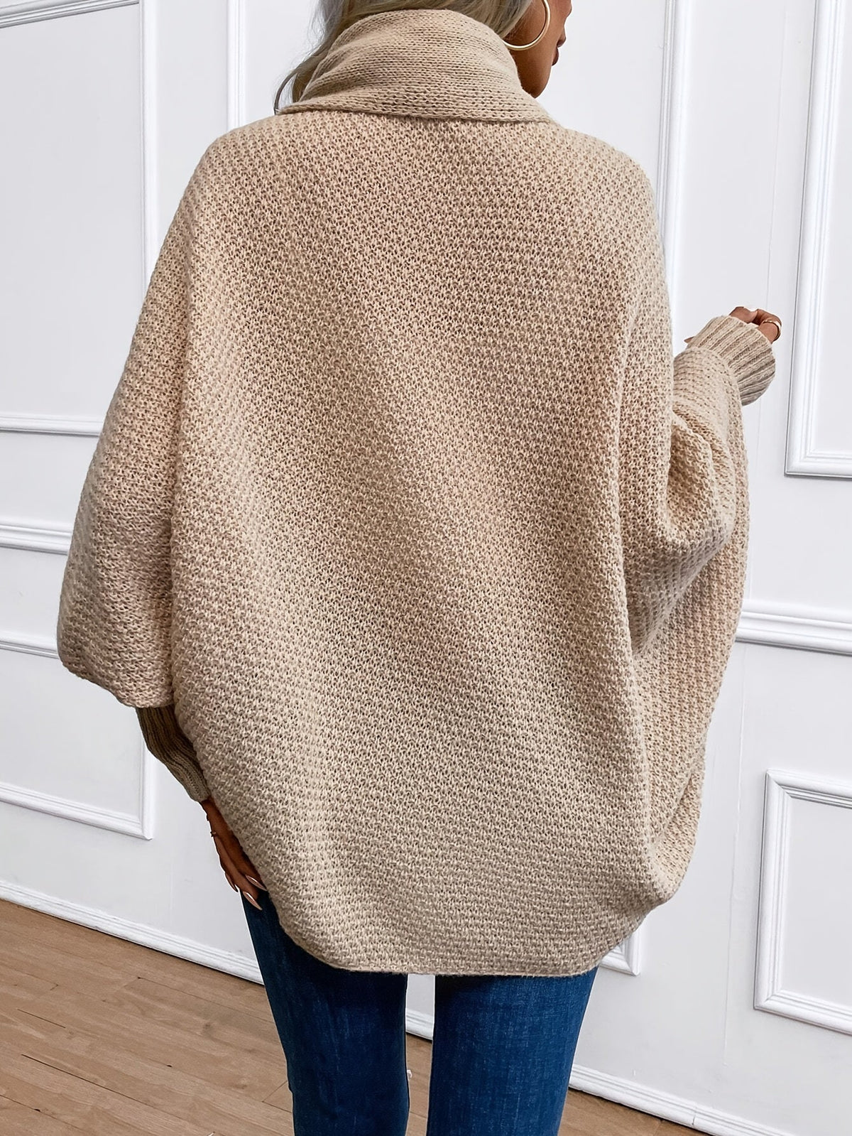 Vida | Women's Batwing Cardigan Sweater – Khaki