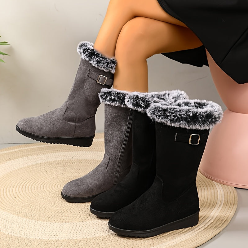 Lauren | Women's Plush Lined Winter Boots – Tall Snow Boots