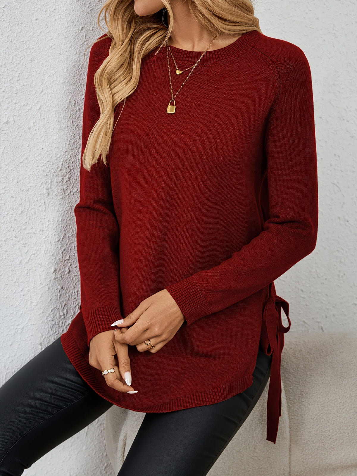 Uma | Women's Longline Knit Sweater – Relaxed Drape Pullover Tunic