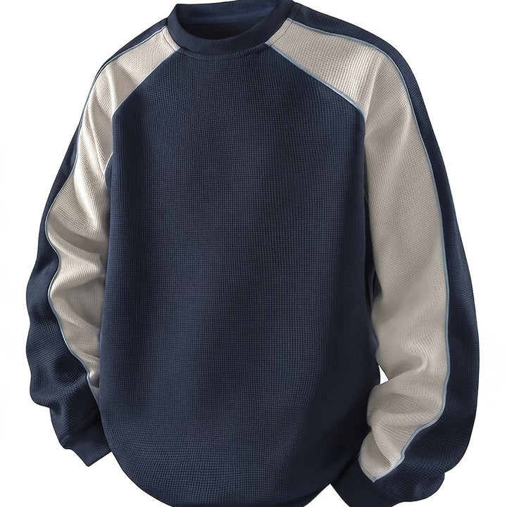 Ivan | Men's Colour Block Sweatshirt – Navy