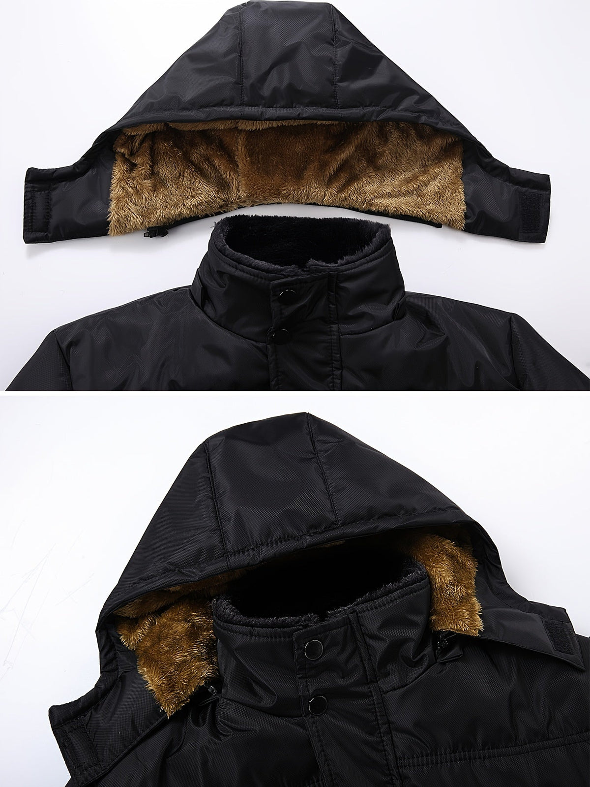 Sam | Men's Plush Lined Hooded Winter Jacket – Insulated Winter Coat