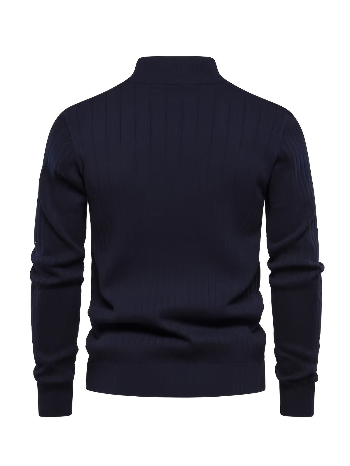 Joel | Men's Stand Collar Quarter Zip Knit Sweater – Soft Pullover