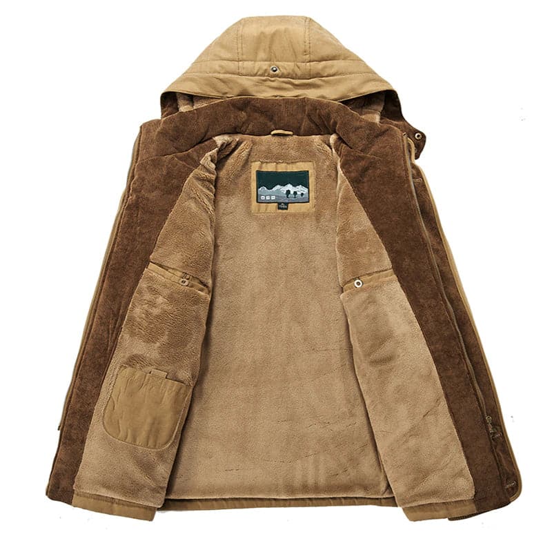 Ford | Men's Hooded Fleece Lined Winter Jacket – Utility Parka