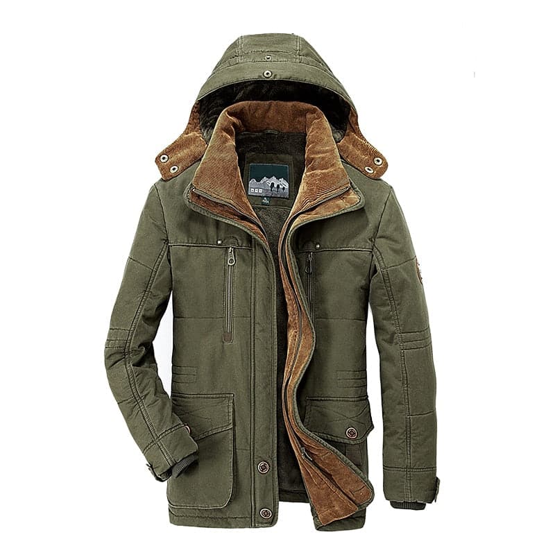 Ford | Men's Hooded Fleece Lined Winter Jacket – Utility Parka