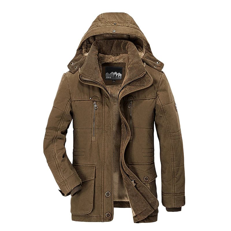 Ford | Men's Hooded Fleece Lined Winter Jacket – Utility Parka