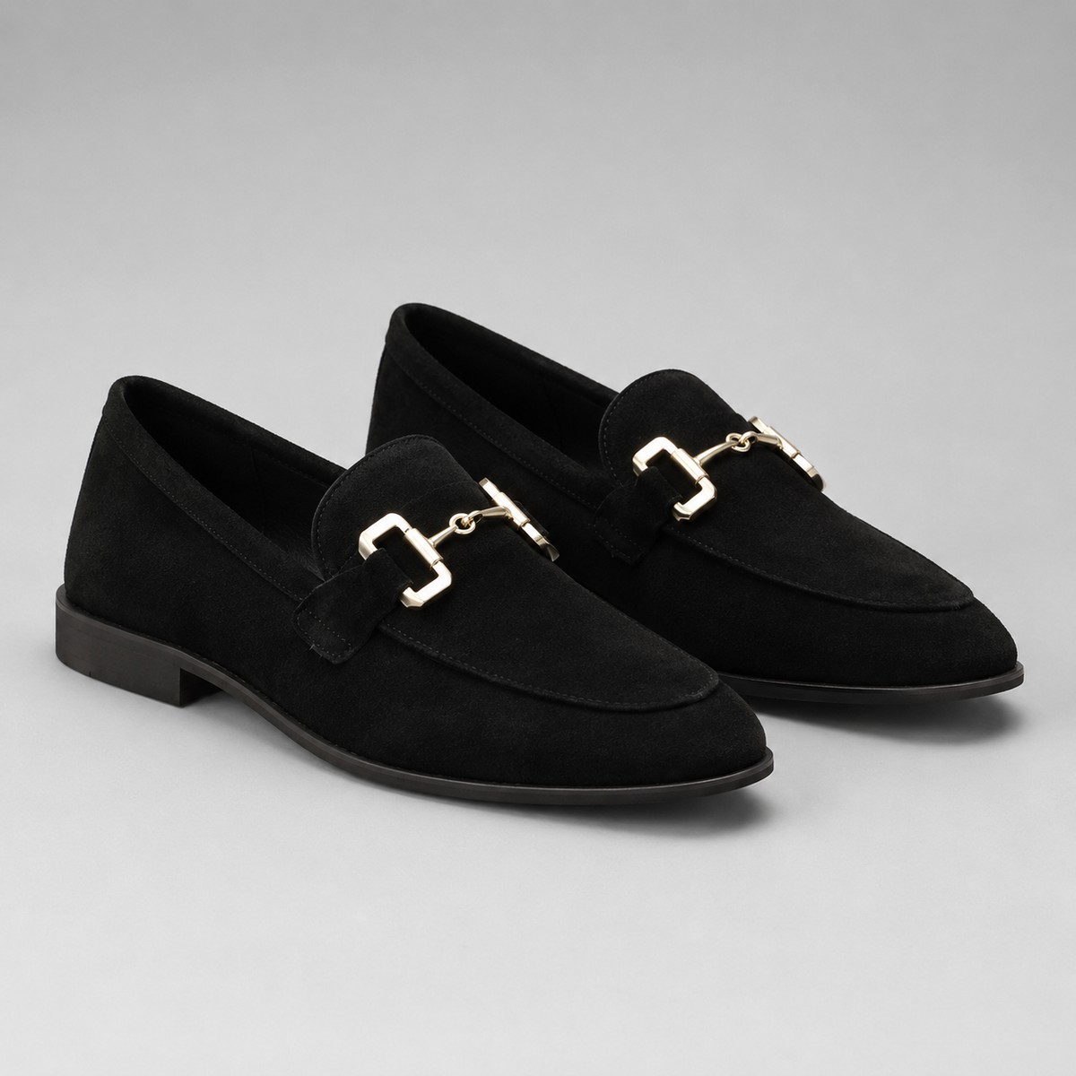 Vince | Men's Suede Look Horsebit Dress Shoes – Slip On Loafers