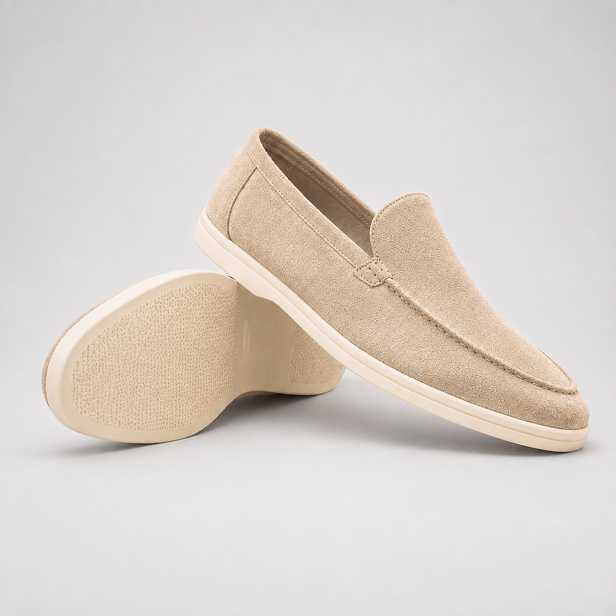 Troy | Men's Lightweight Slip On Dress Shoes – Suede Look Loafers