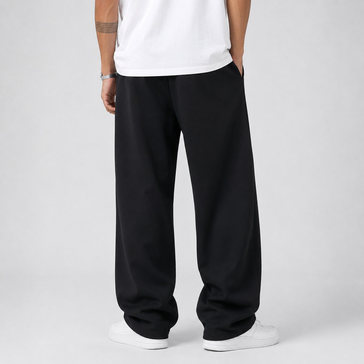 Miles | Men's Thick Knit Drawstring Joggers – Straight Leg Sweatpants