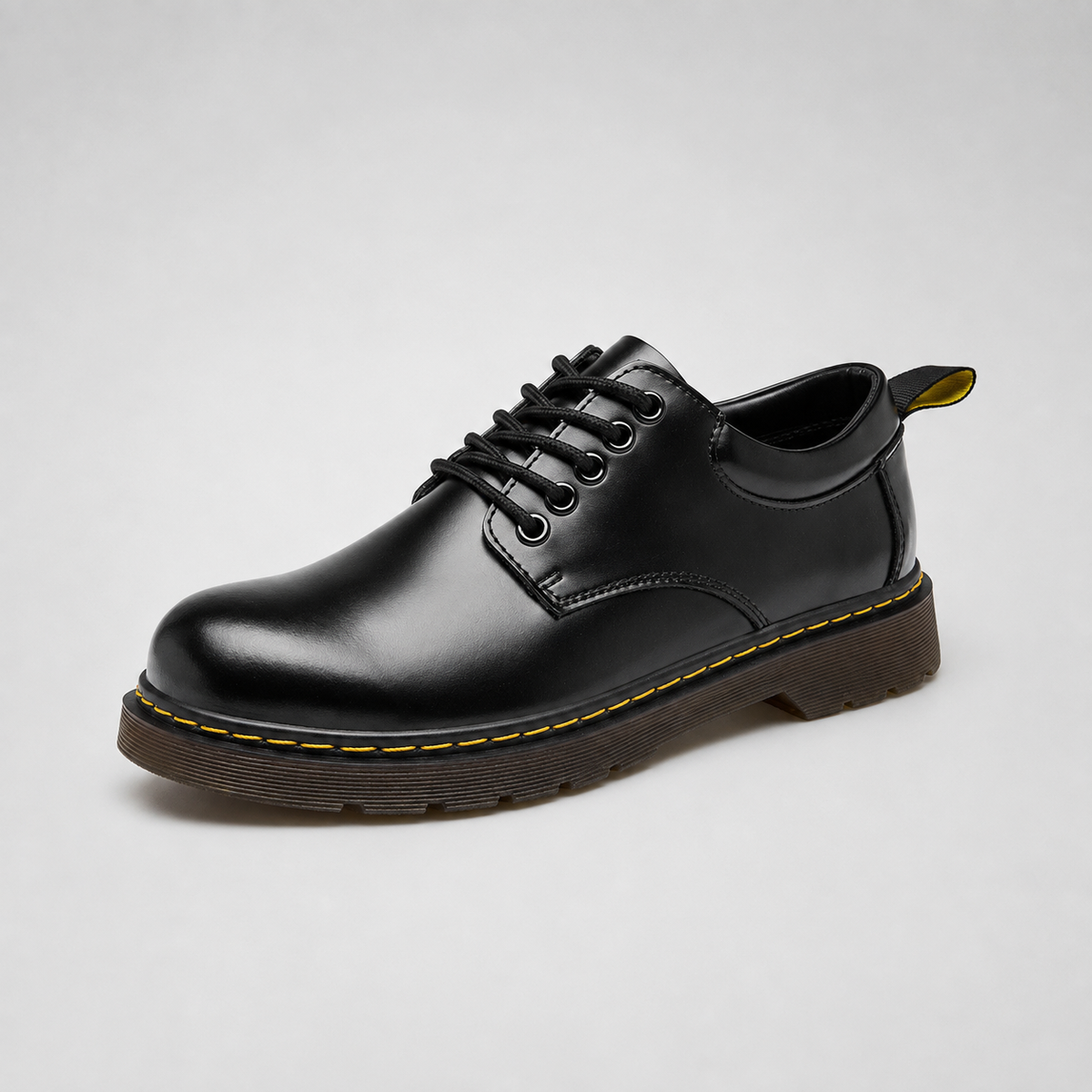 Boyd | Men's Chunky Sole Derby Dress Shoes – Leather Look Lace Up Shoes