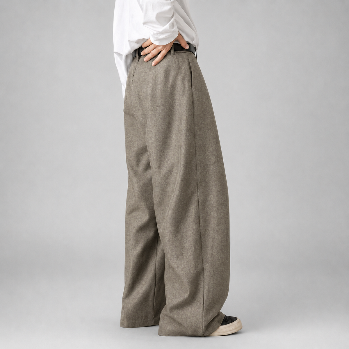 Troy | Men's Pleated Wide Leg Dress Pants – High Waisted Tailored Trousers