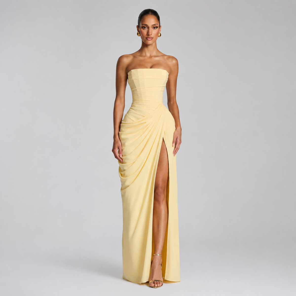 Kate | Women's Strapless Floor Length Maxi Dress – Gala Party Dress