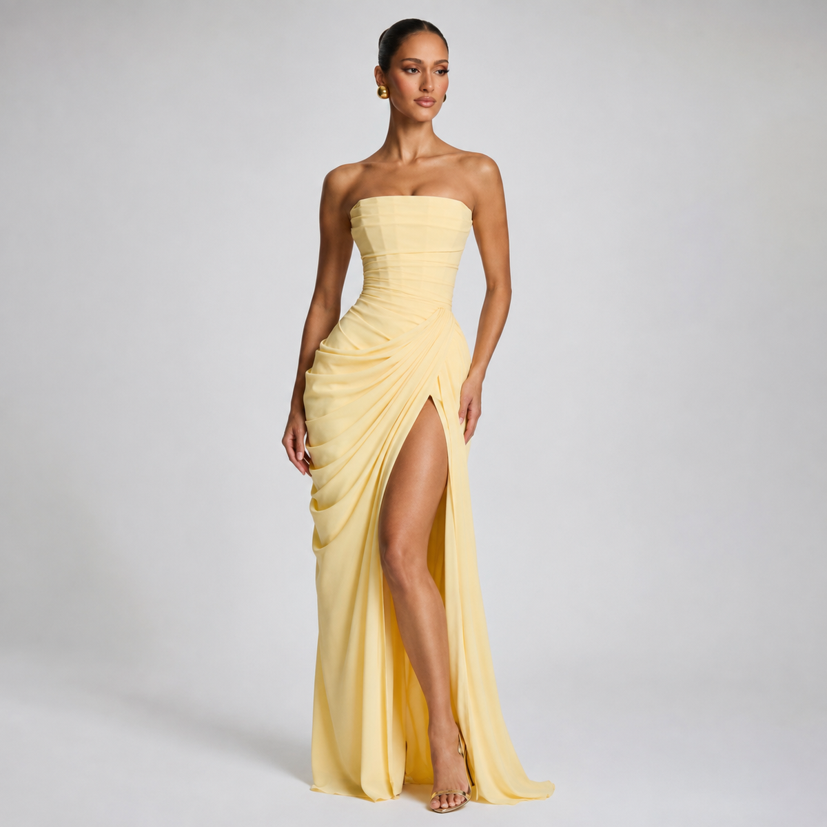 Kate | Women's Strapless Floor Length Maxi Dress – Gala Party Dress