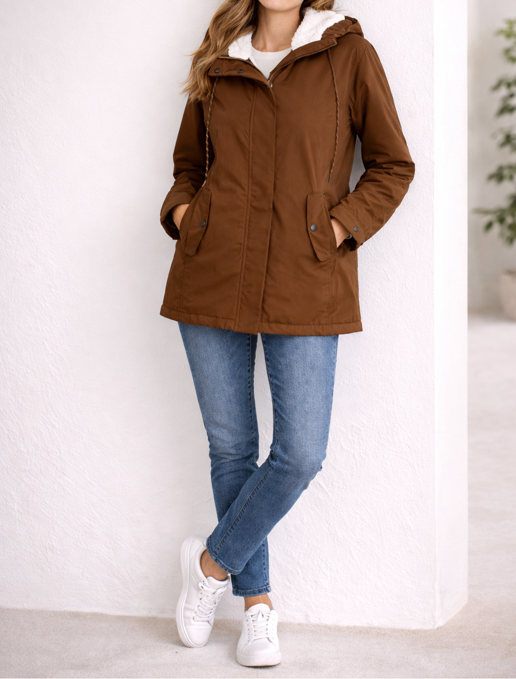 Sienna | Women's Padded Hooded Winter Jacket – Below Hip Winter Coat