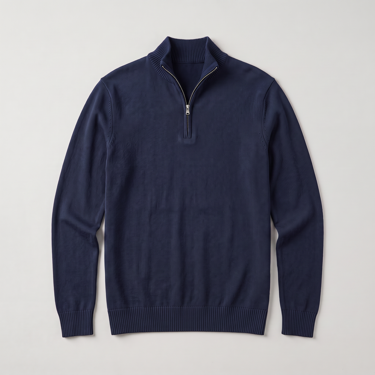Ezra | Men's Quarter Zip Knit Sweater – Stand Collar Pullover
