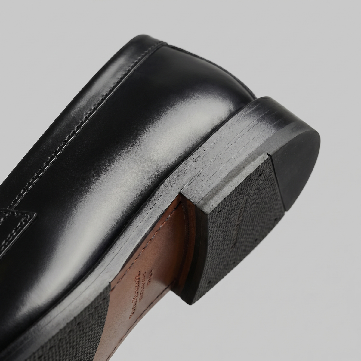 Miles | Men's Leather Look Penny Loafers – Slip On Dress Shoes