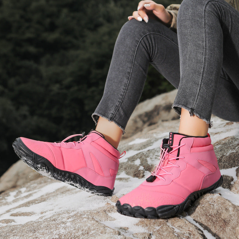 Thea | Women's Fleece Lined Winter Boots – Toggle Lace Ankle Boots