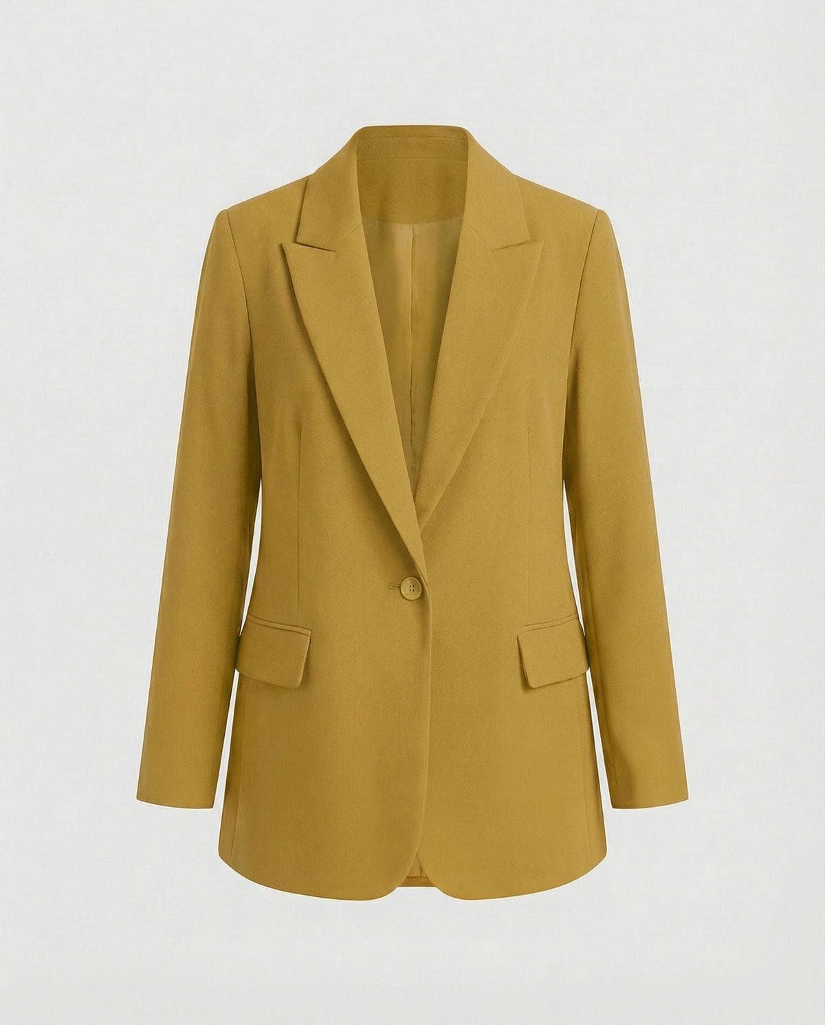 Zoe | Women's Belted Blazer – Yellow