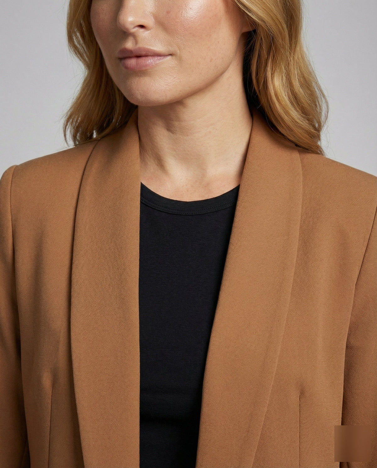 Hedy | Women's Shawl Collar Blazer – Longline Open Front Blazer