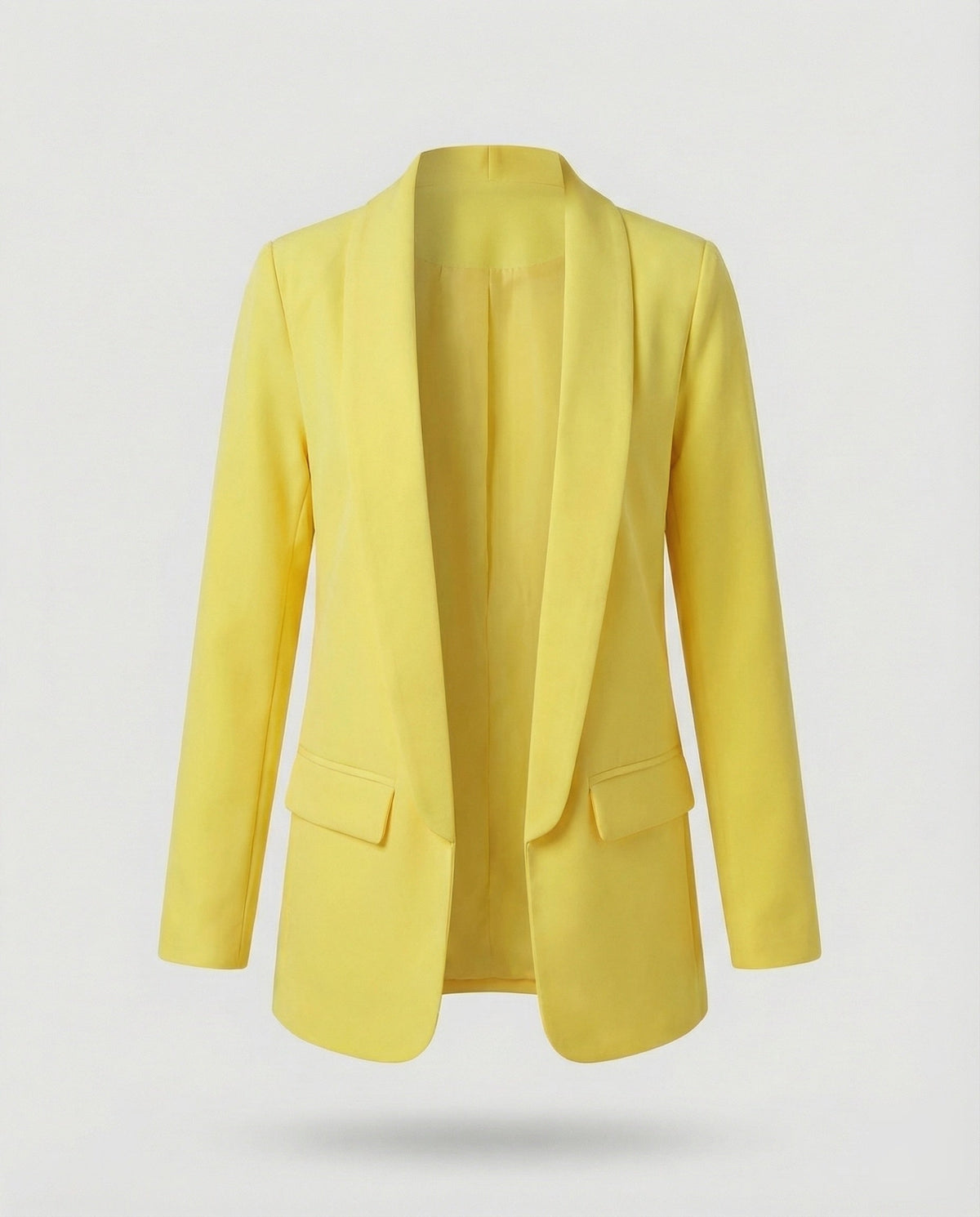 Hedy | Women's Shawl Collar Blazer – Yellow