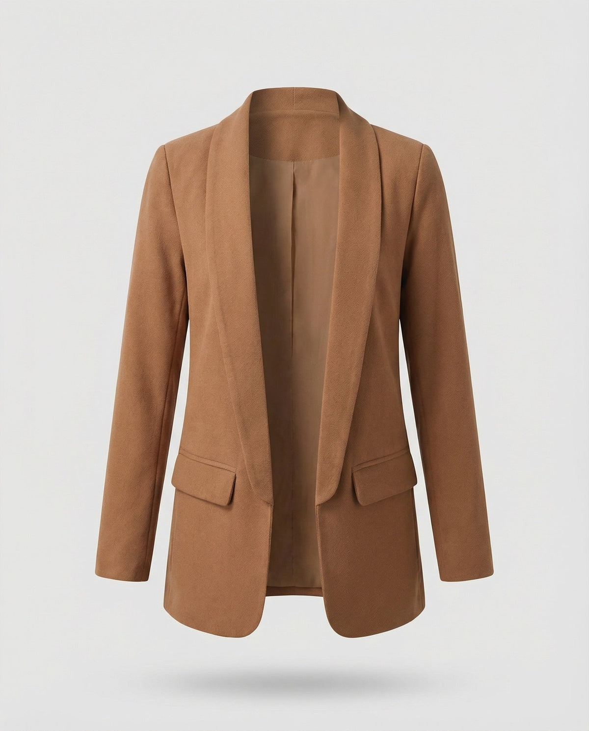 Hedy | Women's Shawl Collar Blazer – Brown
