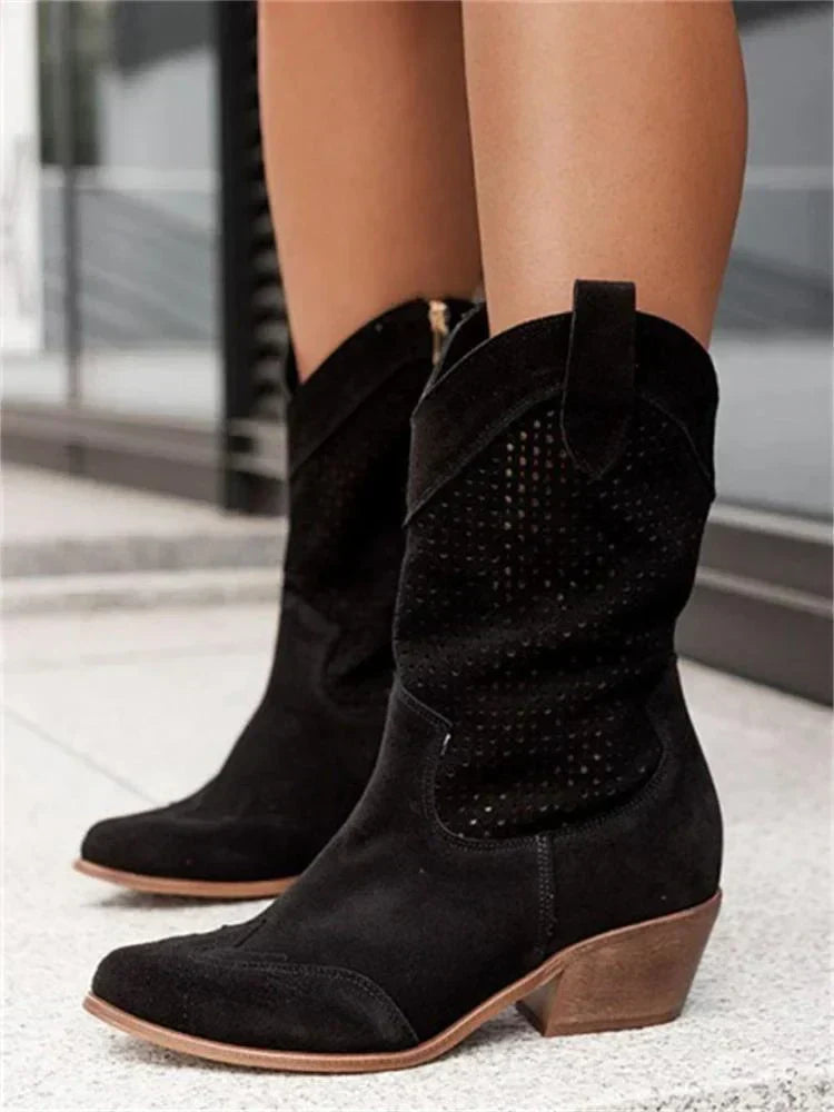 Iris | Women's Western Knee High Boots – Pointed Toe Cowboy Boots