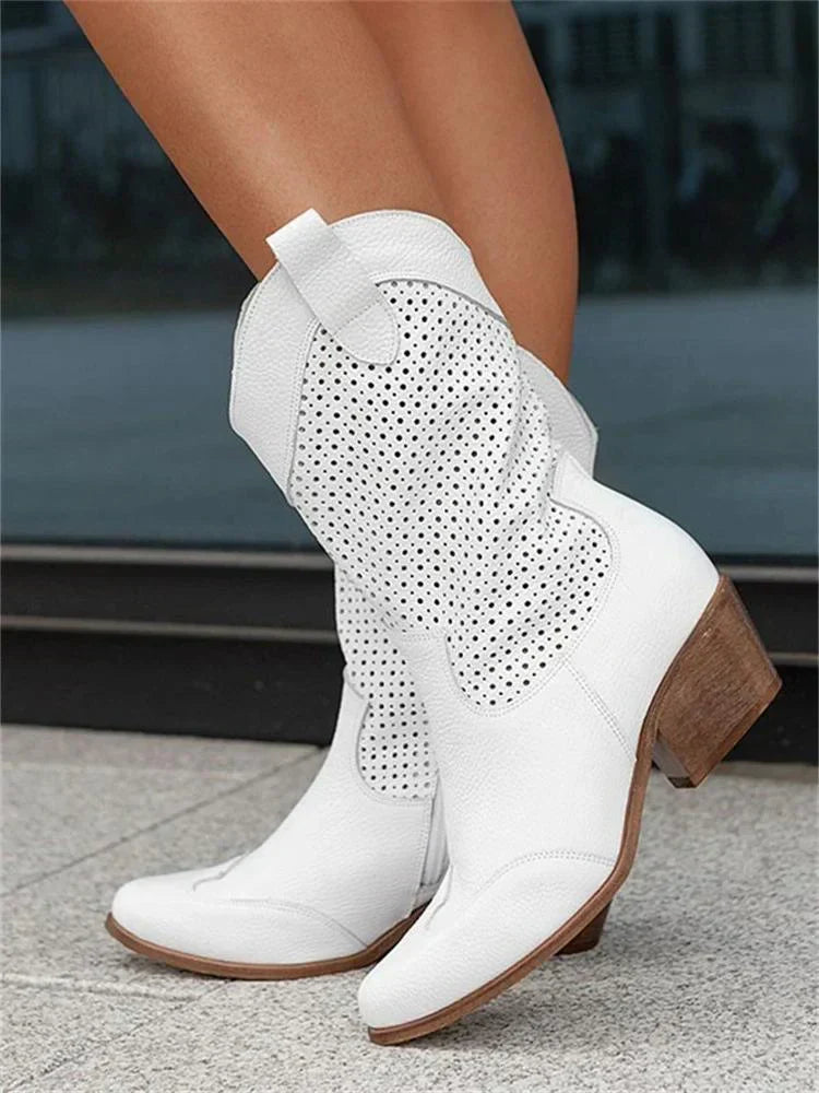 Iris | Women's Western Knee High Boots – Pointed Toe Cowboy Boots