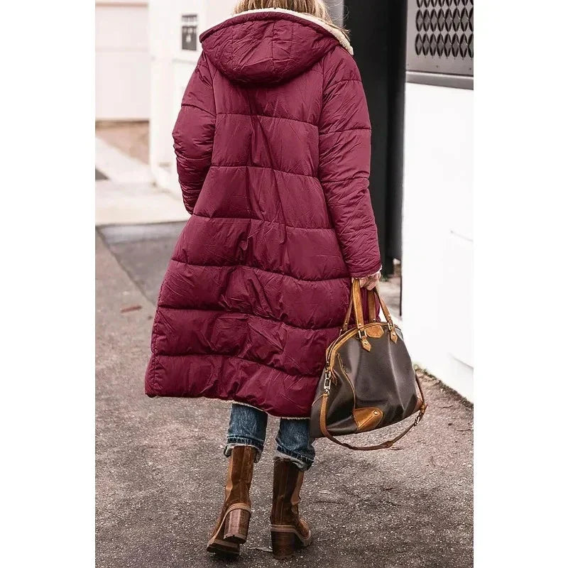 Nora | Women's Plush Lined Winter Coat – Warm Cozy Winter Jacket