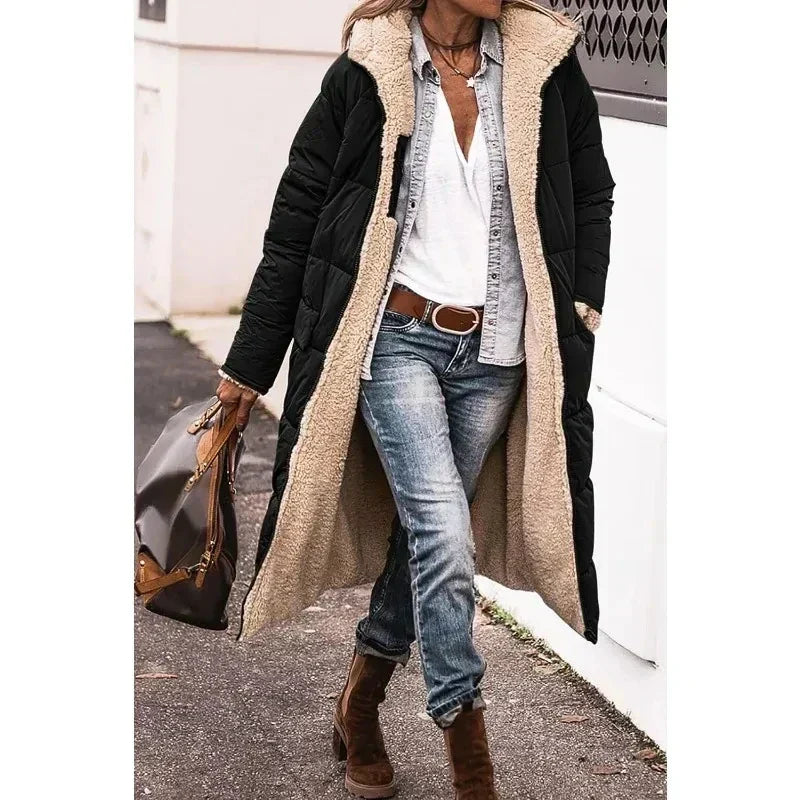 Nora | Women's Plush Lined Winter Coat – Warm Cozy Winter Jacket