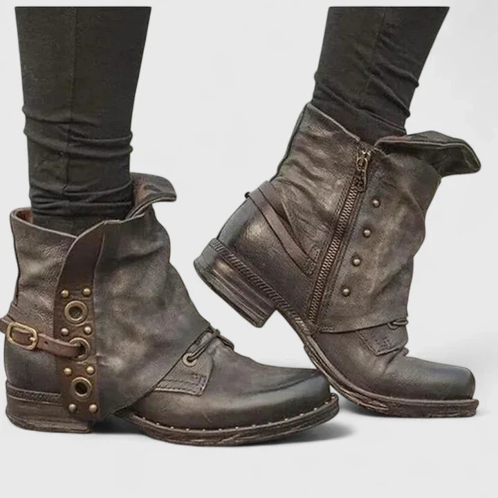 Elise | Women's Arch Support Winter Boots – Brown