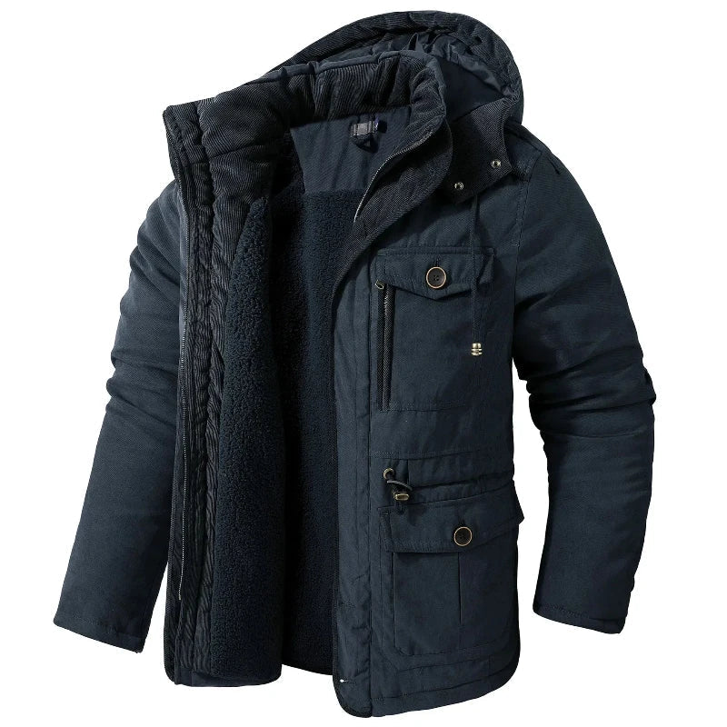 Blake | Men's Hooded Insulated Winter Jacket – Warm Lined Parka
