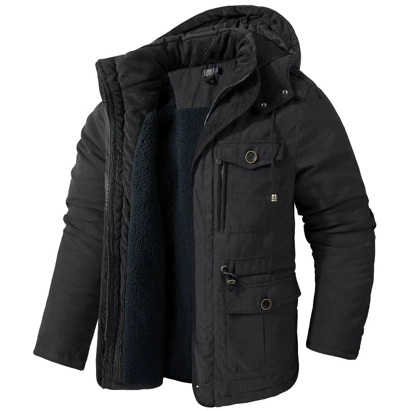 Blake | Men's Hooded Insulated Winter Jacket – Warm Lined Parka