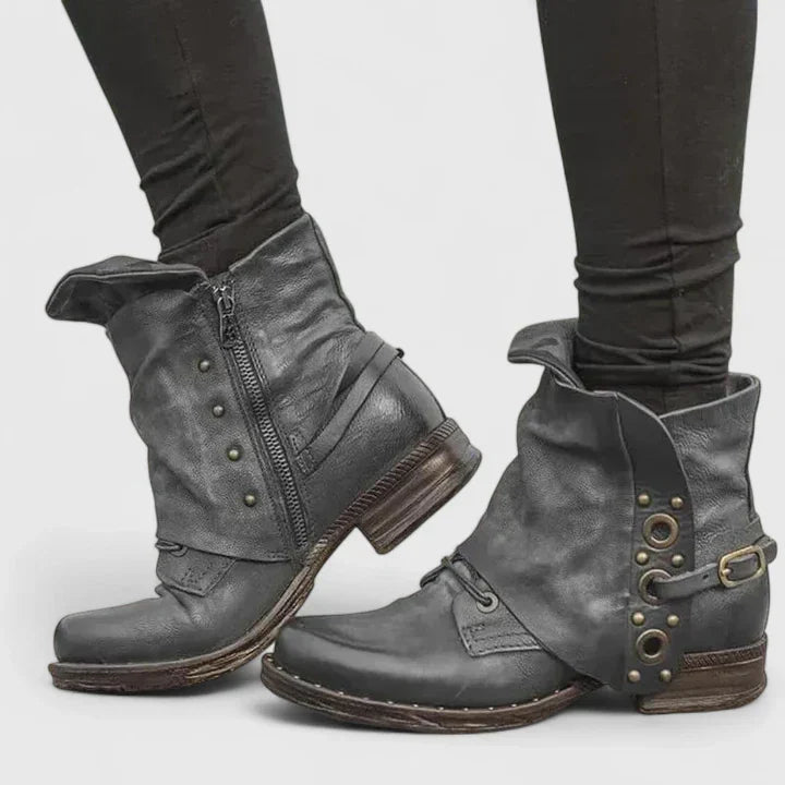 Elise | Women's Arch Support Winter Boots – Gray