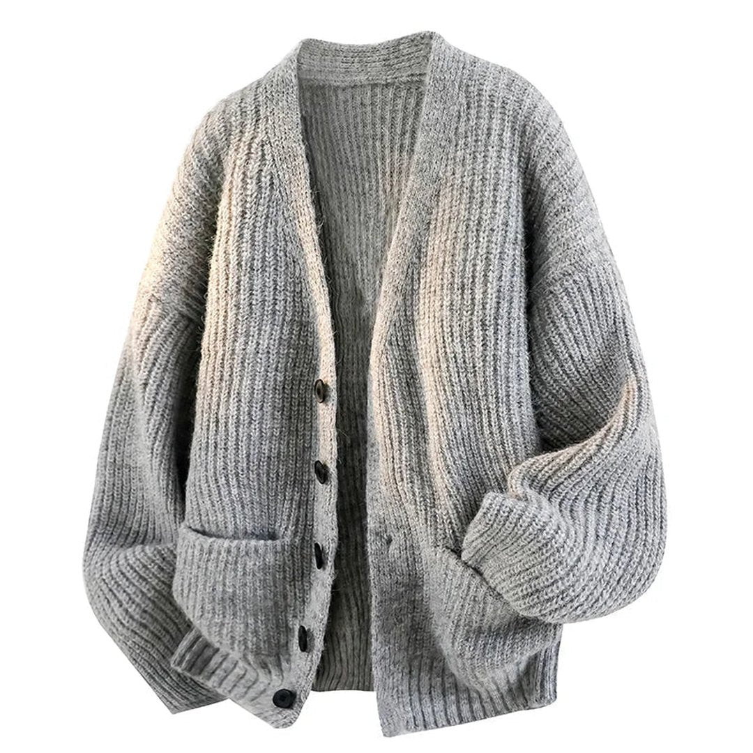 Audrey | Women's V-Neck Cardigan Sweater – Relaxed Knit Cardigan