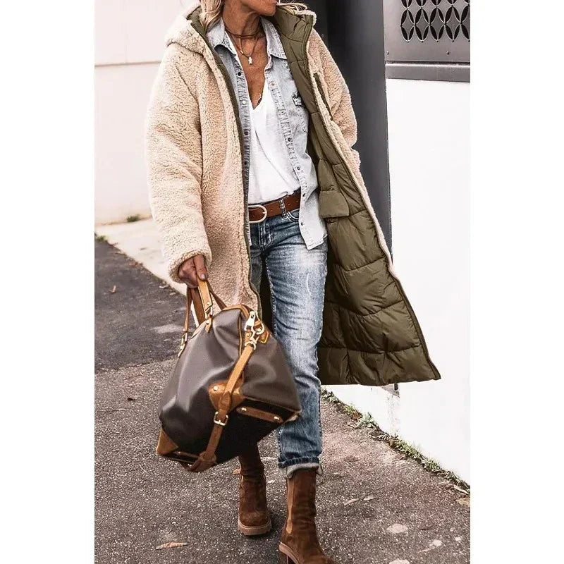 Nora | Women's Plush Lined Winter Coat – Warm Cozy Winter Jacket