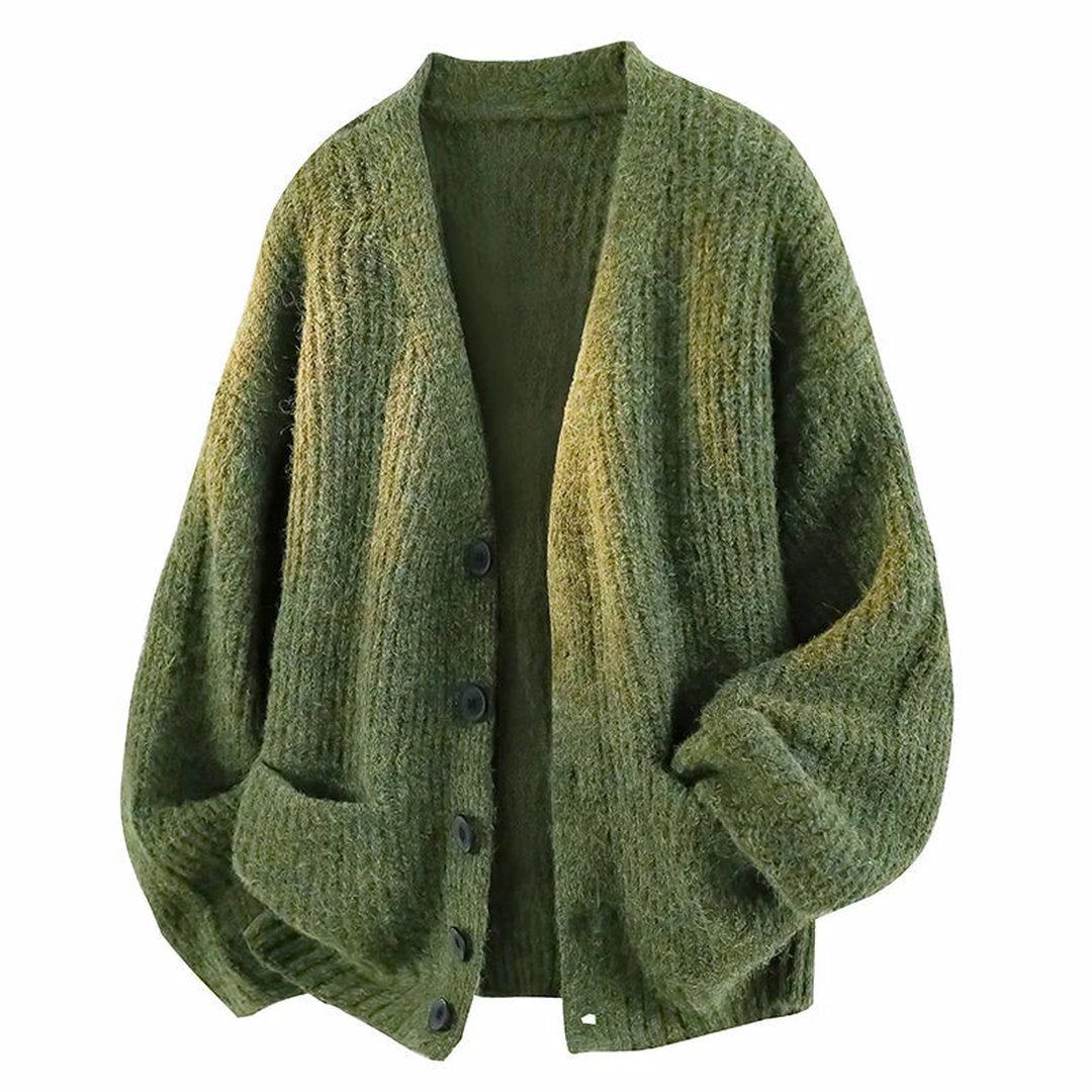 Audrey | Women's V-Neck Cardigan Sweater – Relaxed Knit Cardigan