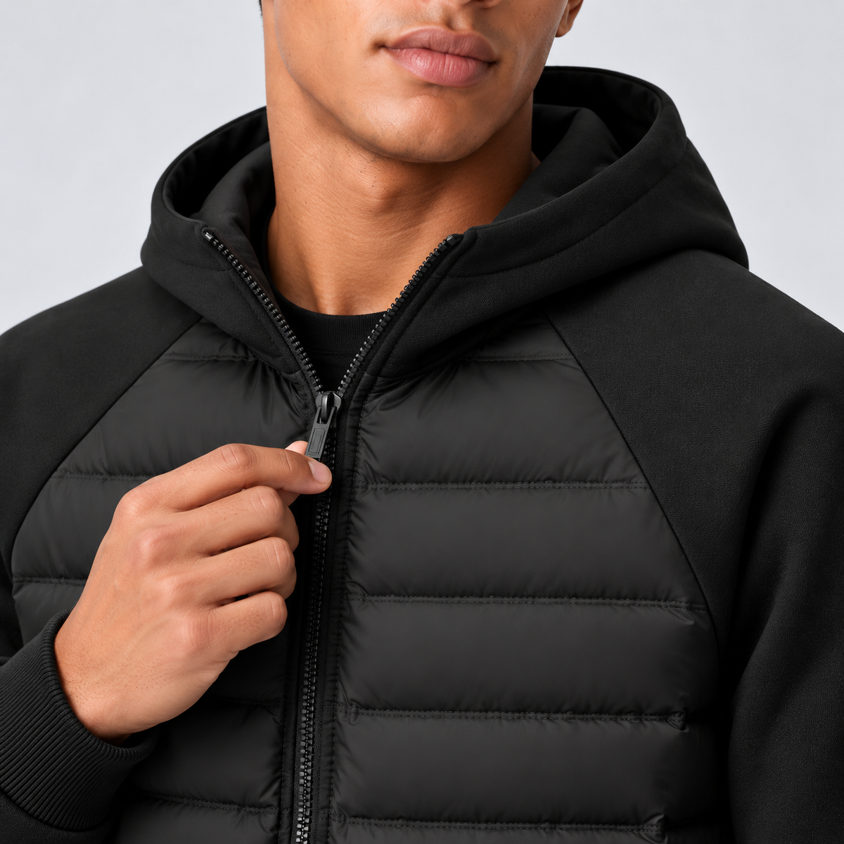 Ian | Men's Hooded Quilted Winter Jacket – Lightweight Down Puffer Jacket