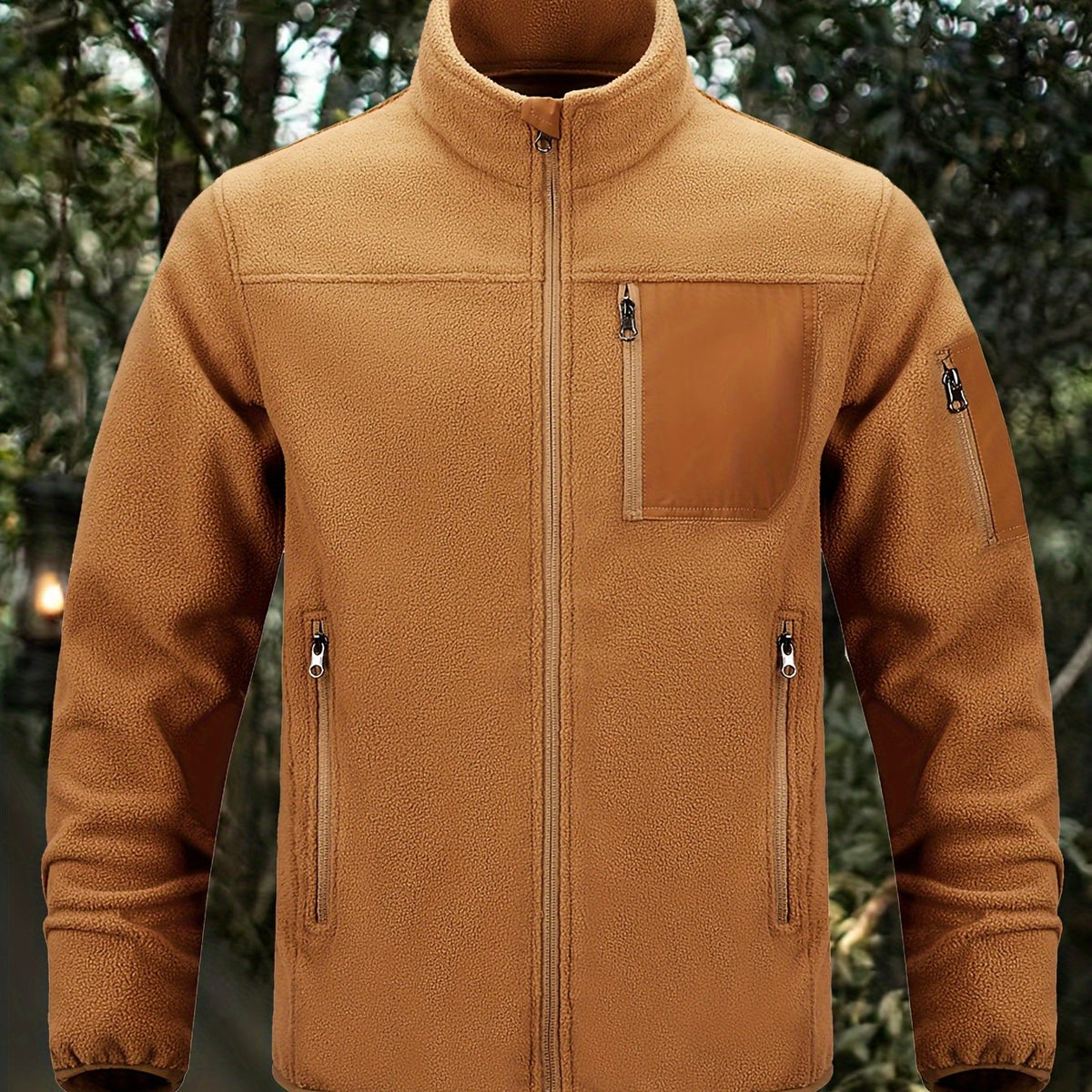 Sam | Men's Insulated Full Zip Winter Jacket – Lightweight Zip Pocket Coat