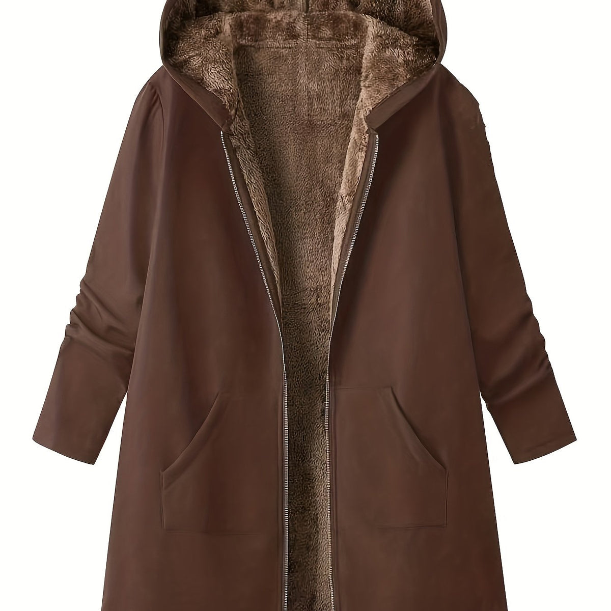 Mira | Women's Longline Winter Parka – Coffee